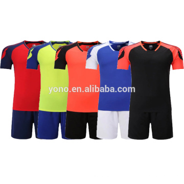 Custom made soccer team uniform, high quality football wear no logo wholesale blank team soccer jersey